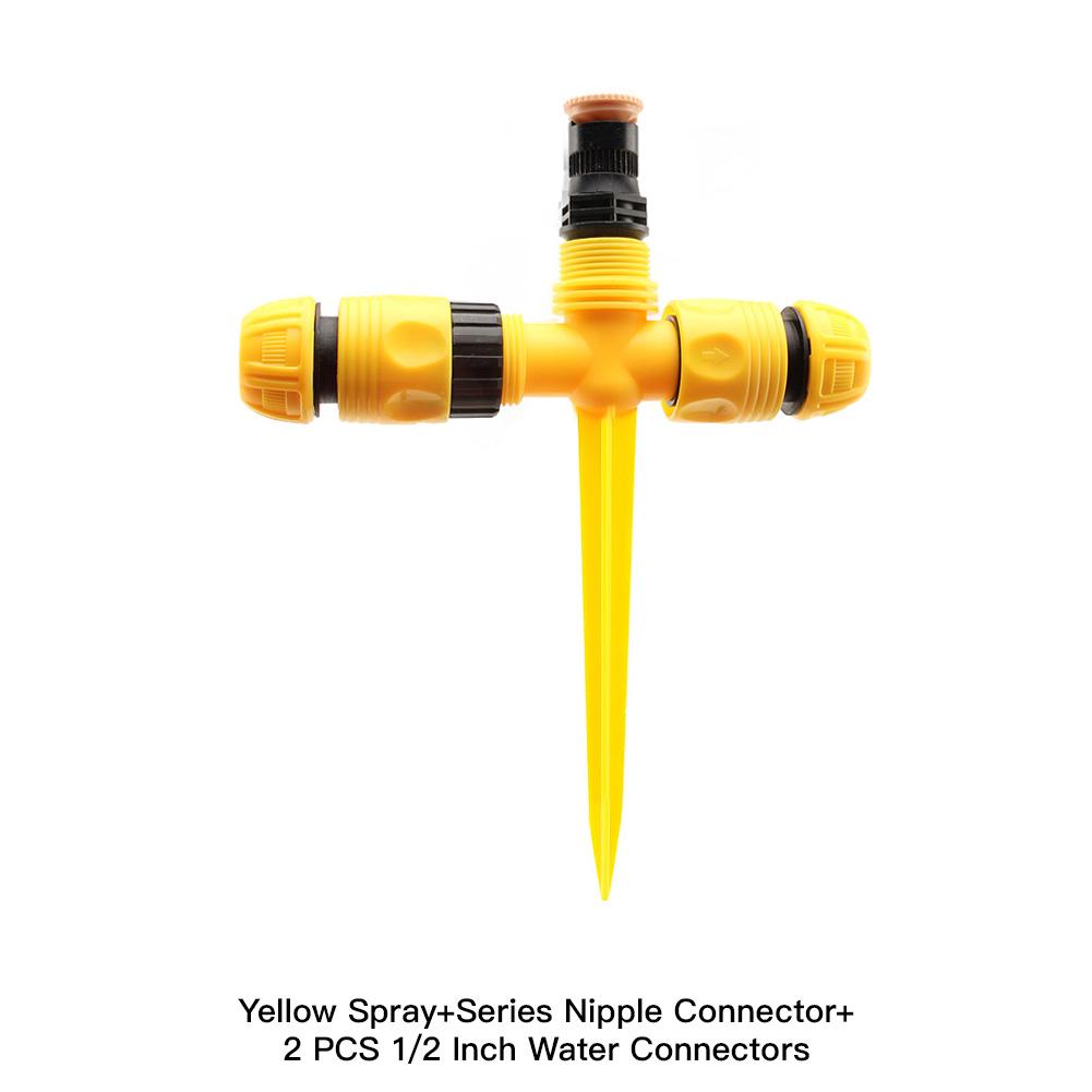 360° Rotation Garden Sprinkler Automatic Irrigation Watering System Adjustable Agriculture Lawn Farm Greenhouse Plant Water Sprayer