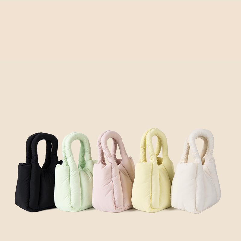 Handbag Senior Sense Chain Crossbody Bag Single Shoulder Female Niche Candy Color Padded Cotton Down Bag