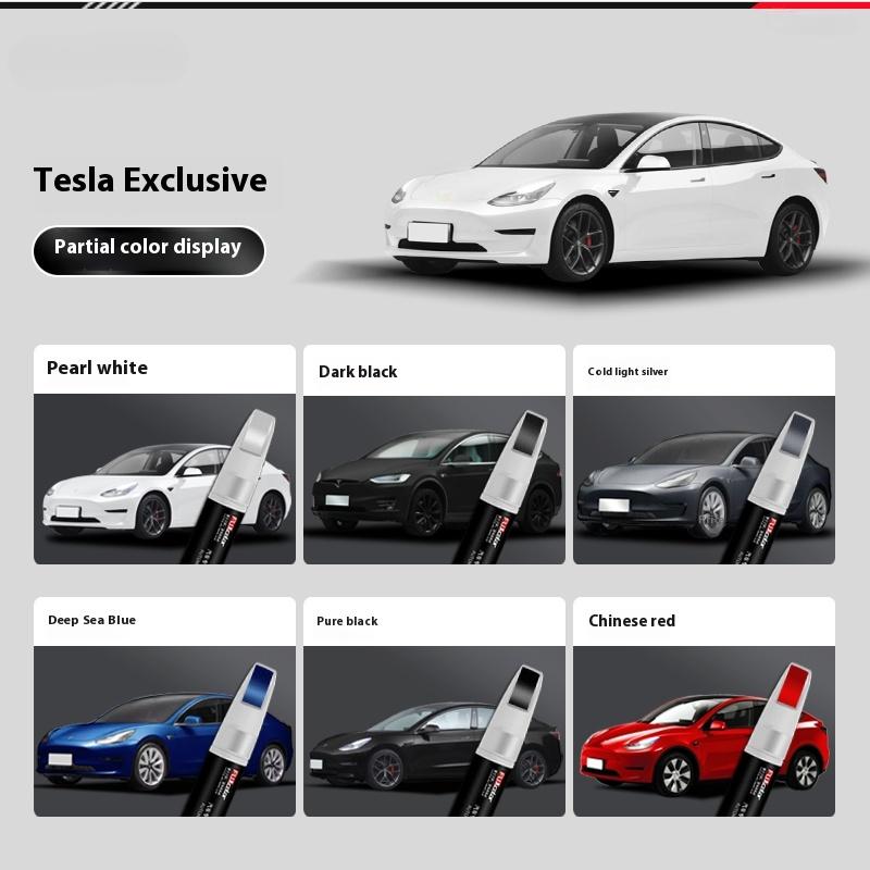 For Tesla Model Y Model 3 Highland 2024 Car Paint Repair Pen Original Black White Car Paint Repair