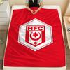 1PC Hallescher FC Print Flannel Blanket, High quality All Seasons, Home Decor, Warmth and Comfort, Perfect for Christmas Gifts