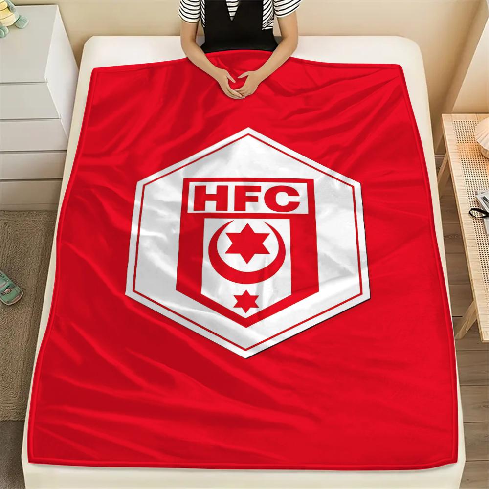 1PC Hallescher FC Print Flannel Blanket, High quality All Seasons, Home Decor, Warmth and Comfort, Perfect for Christmas Gifts
