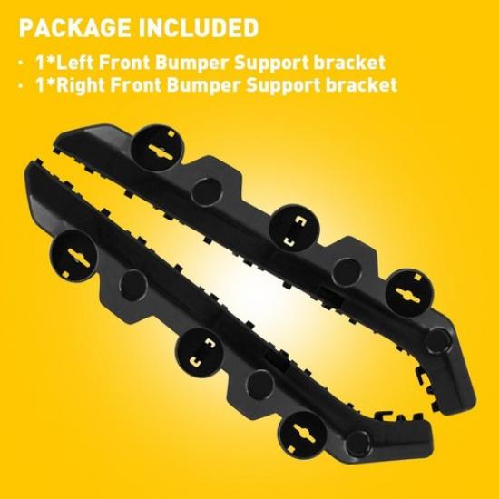 For 2016- Nissan Sentra Front Bumper Support Bracket Set Left & Right