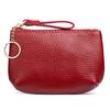 Women's Genuine Leather Coin & Key Purse - Cowhide Zipper Wallet