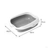 Cat Toilet Open Top Pet Litter Tray Kitten Pan for Small Pets Rabbit
