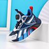 2025 Autumn Model Rotating Boys Leather Waterproof Shoes Button Middle School Children Primary School Students Sports Shoes Boys Running Shoes