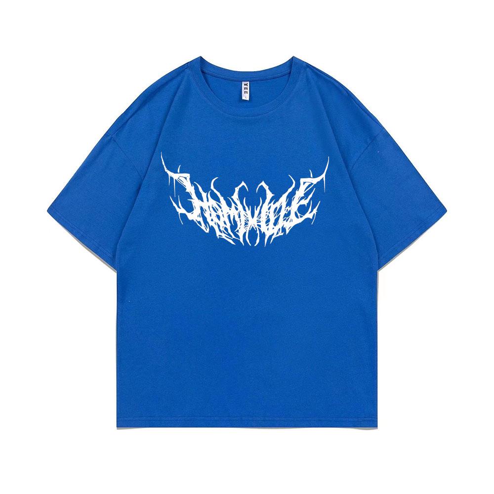 Hip Hop Rapper Playboi Carti Opium Homixide Gang Print T-shirt Men Women Casual Pure Cotton Tshirt Male Fashion Loose T Shirts