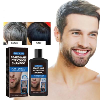 100ml Yüz Kılları Bakımı Hızlı Renk Erkek Saçları ve Yüz Kılları İçin Bölünmüş Kurutma Bakımı Siyah