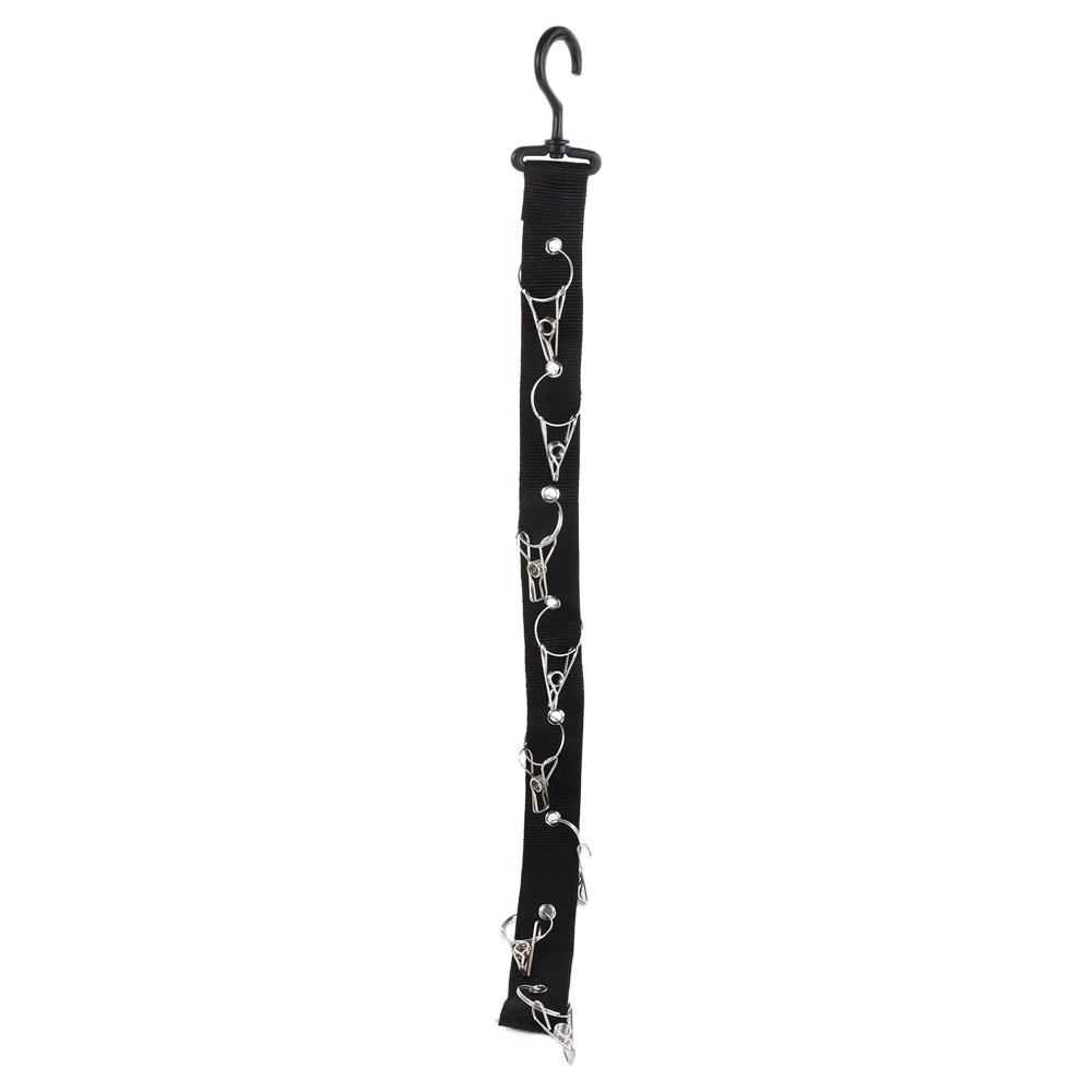 Black Hat Storage Rack With 8 Clips Hanging Hat Storage Hanger Caps Vertical Shelf Rack  Bags