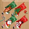 4pcs Set of Charming Christmas Stockings with Santa, Snowman Reindeer Designs Long Legged Holiday Decor for Tree, Perfect for Home  Party