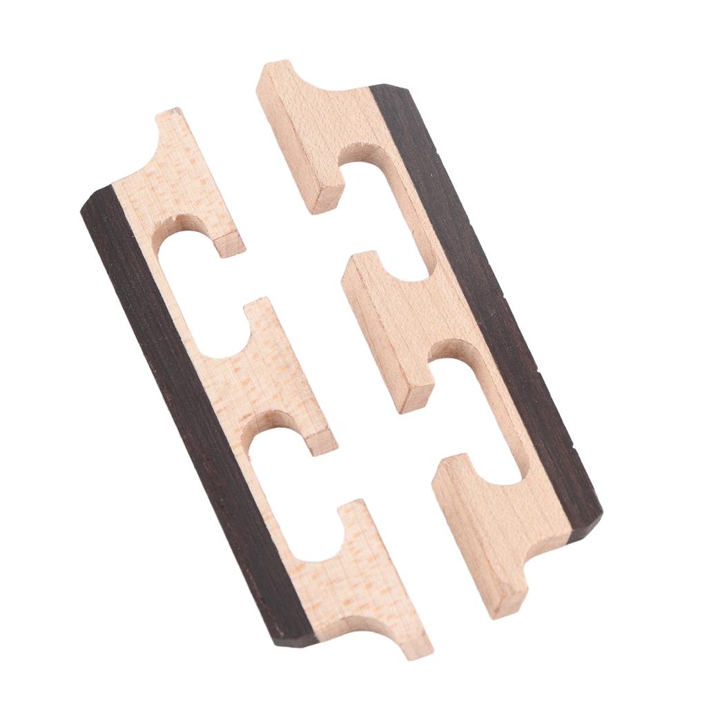 2Pcs HA02 5‑String Rosewood Banjo Bridge Wooden Accessories
