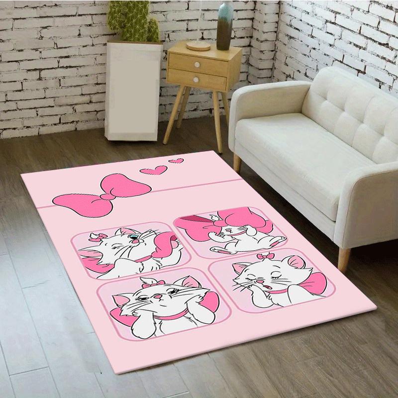 1pc Marie Pattern Area Rug Soft Flannel Floor Mat for Living Room,Office,Bedroom and Carpet,Sofa Coffee Table Floor Mat