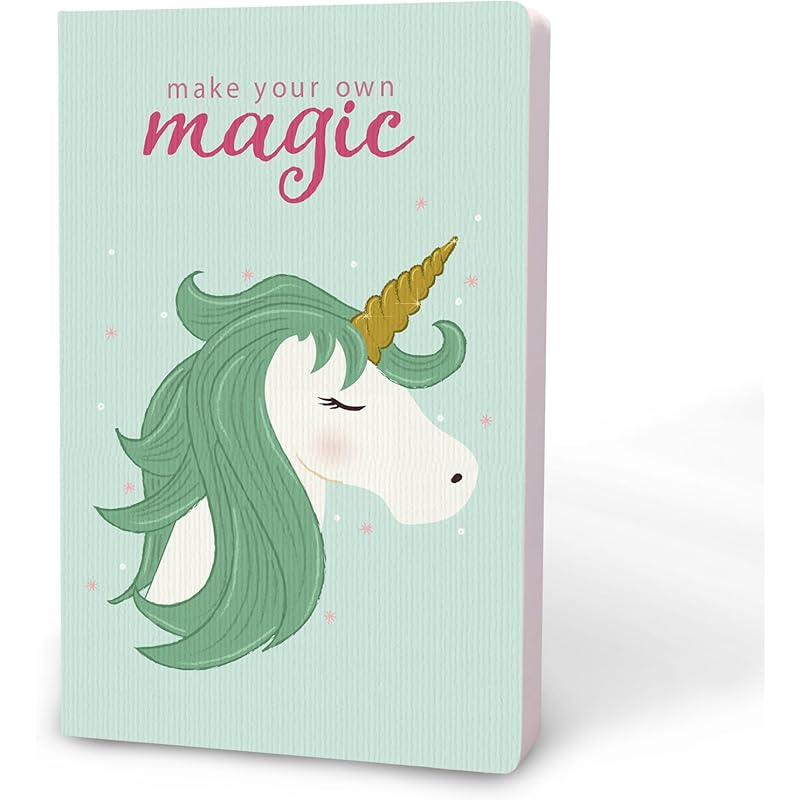 Factor Notes 90 Gsm A5 Notebook: Plain | 160 Pages (Teal Unicorn)