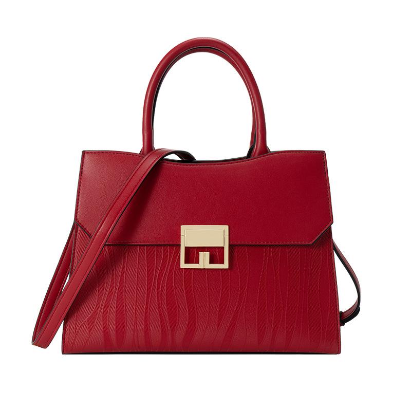 

Mom bag 2025 autumn and winter new handbag high-end women s bag light luxury messenger large-capacity wedding bag червоний
