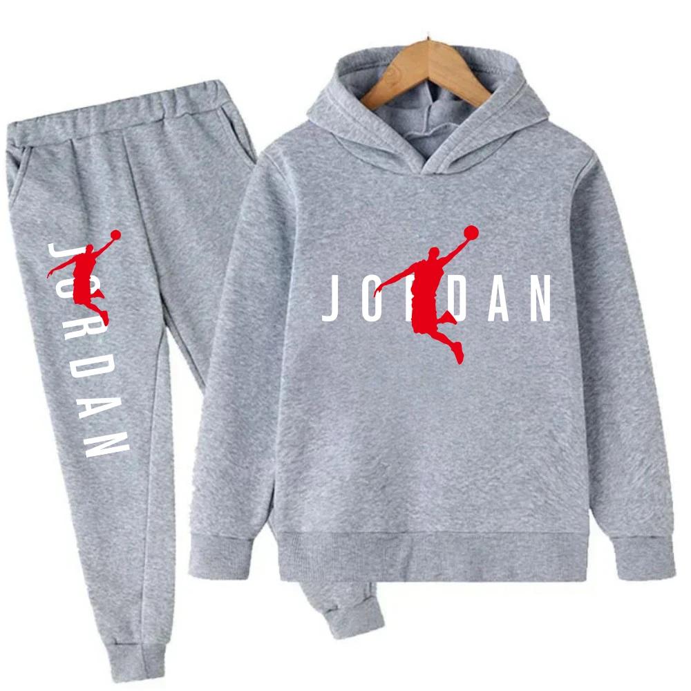 TZWYAutumn Warm Slam Dunk Master Pattern Printed Children Set Hoodie+Pant Suit 2pcs Set Kids Boy Girl Fashion Clothing Tracksuits