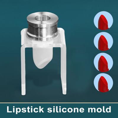 1 Set DIY handgefertigte Lippenstiftform-Set, waschbare wiederverwendbare Silikonform für perfekt geformte Lippenstifte