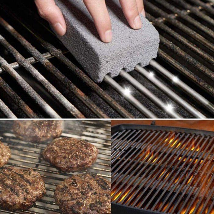 Ahlsen 4 Delen Reinigingssteen voor Barbecue, Puimsteen Reinigingsblok, Barbecue Reinigingsgereedschap, Verwijder De Ta