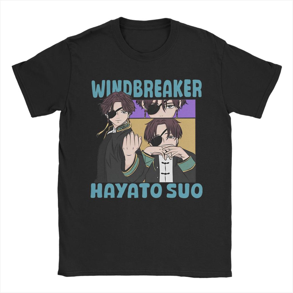 Harajuku T Shirt Japan Anime Wind Breaker Tv Series 2024 Trending T-Shirts 100% Cotton Tee Shirt for Men Short Sleeve Top Tees