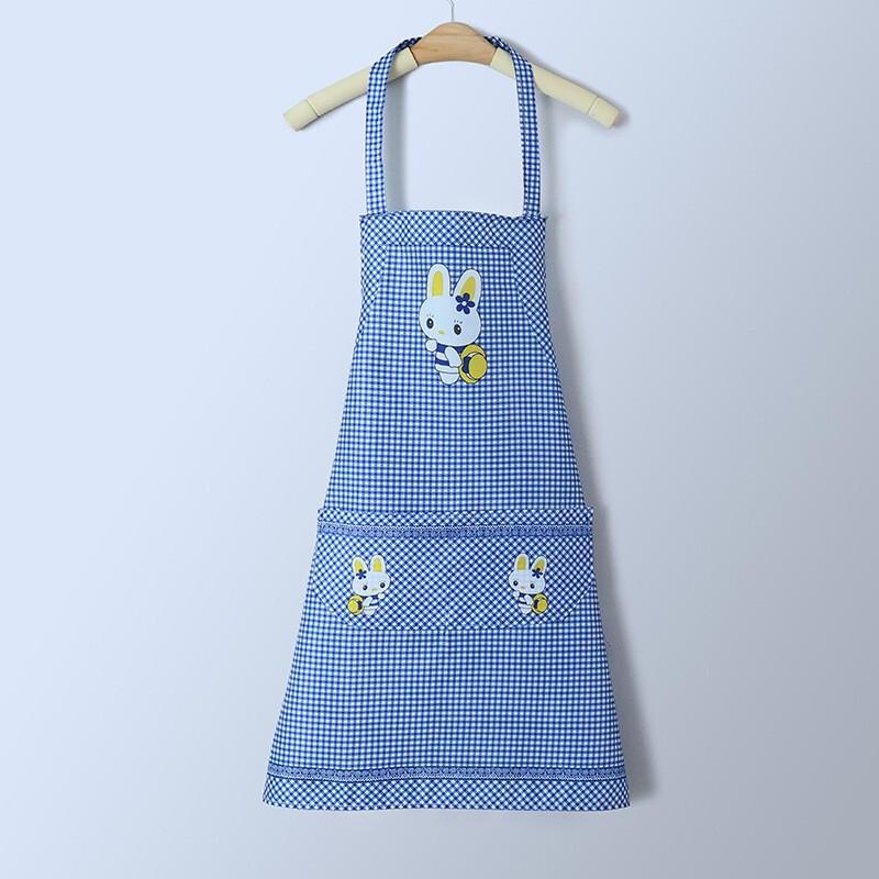 Qianxing Cartoon White Rabbit Waterproof Kitchen Apron