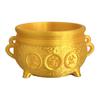 3D Printed Golden Treasure Bowl Wealth Prosperity Basin Figurine Bring Good Luck Fortune Money Pot Feng Shui Ornament