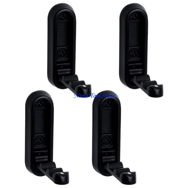 31GJ Set of 4 Foldable Wall Hook Space Efficient Wall Mounted Hook Small Designs Folding Wall Hook for Bathrooms & Closets