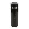 Pearl Metal 300ml Stainless Steel Water Bottle, Direct Drinking, Black Leather, Premium My Cafe Slim, H-6934