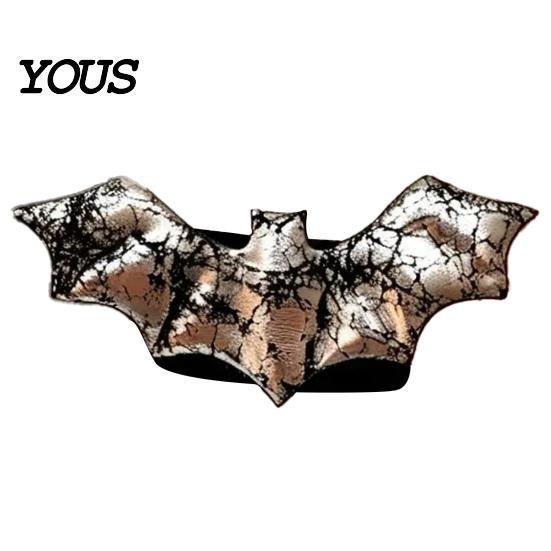 Bat Shape Window Drapes Holders Halloween Curtain Tieback, Glossy Holder, Gothic No Drill Drapery Holdbacks Holdback for Home Theme Party Haunted