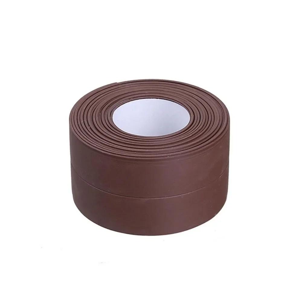 1pc 1mX3.8cm Waterproof Sealing Tape Strips PVC Self Adhesive Wall Sticker for Bathroom Shower Bath Seal Caulk Strip Sink
