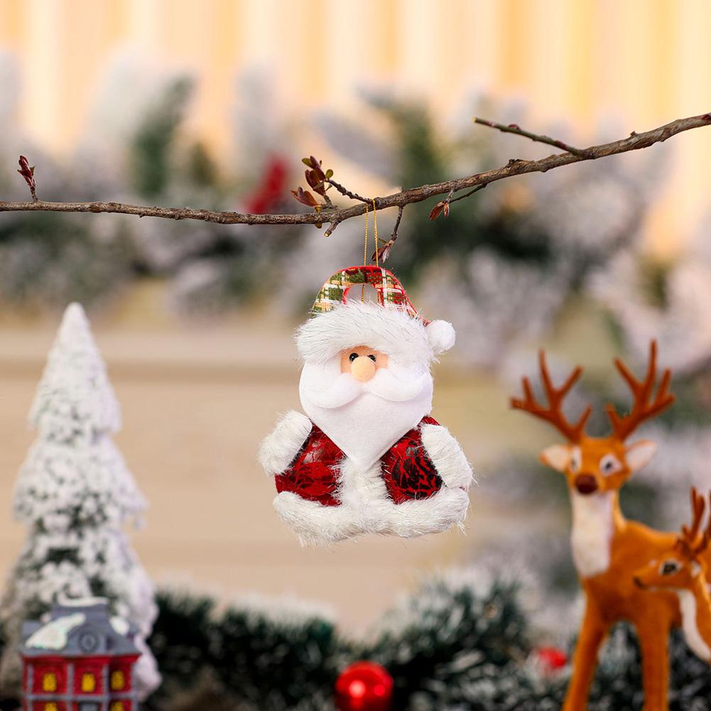 Christmas Plush Doll Ornaments Fabric Doll Pendant Collection Christmas Small Gifts Christmas Tree Decorations Hanging Decorations