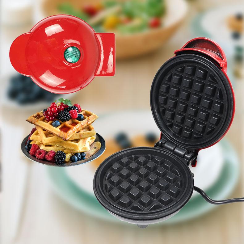 Mini Electric Waffle Machine Kitchen Cooking Utensils Breakfast Dessert Light Food Machine