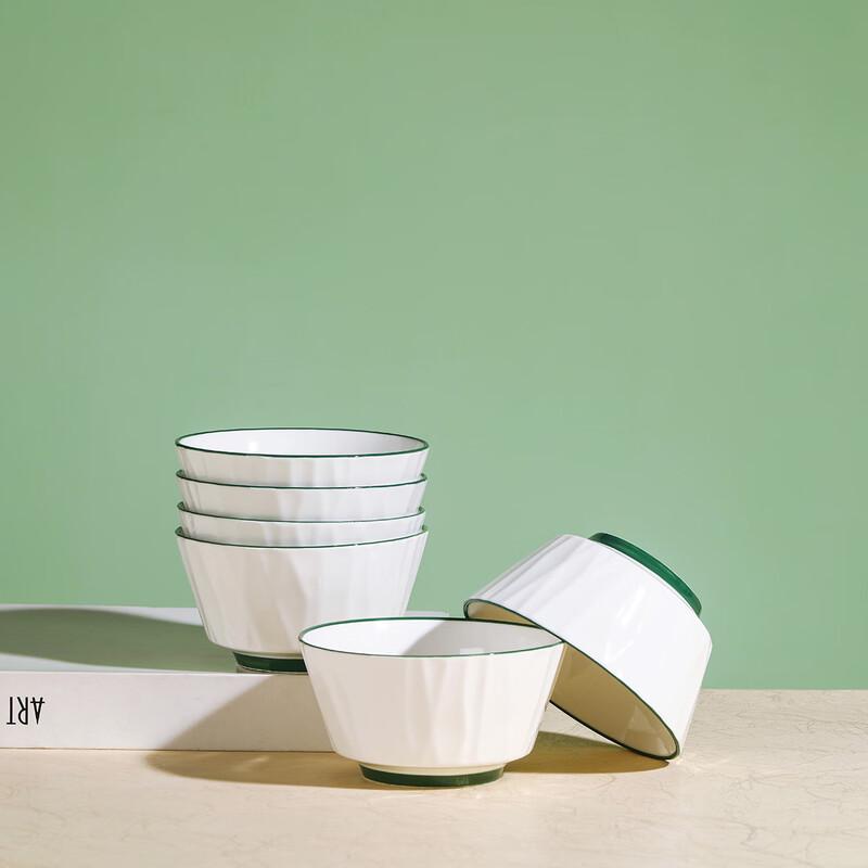 Nordic Style Jingdezhen Ceramic Rice Bowl Set