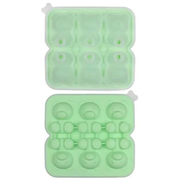 2/4/6 Grids Ice Cube Bear-Shaped Silicone Molder 3d Kawaii Bear Summer Relieve The Heat Diy Drink Ice Coffee Ice Cube Trays Mold