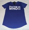 BBC Doctor Who Logo Ladies Blue Printed Short Sleeve T Shirt Size 6 New