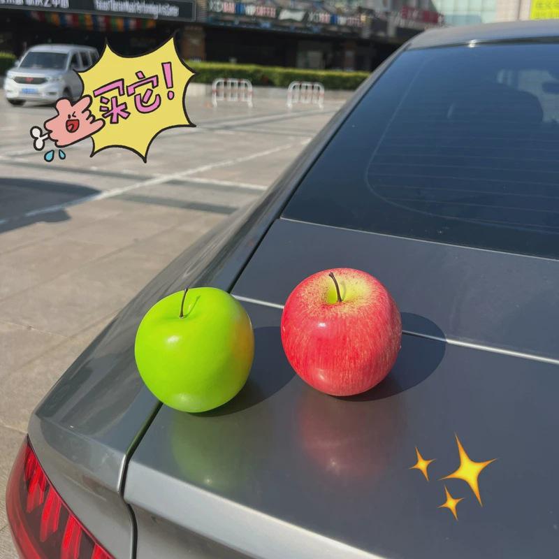 Apfel Frucht Auto Schmuck für Konsole - Elektrofahrzeug Innen-/Außendekoration Weihnachten