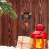 Creative Christmas Tree Pendant Cartoon Animals Christmas Animal Wreath  Garden Decoration