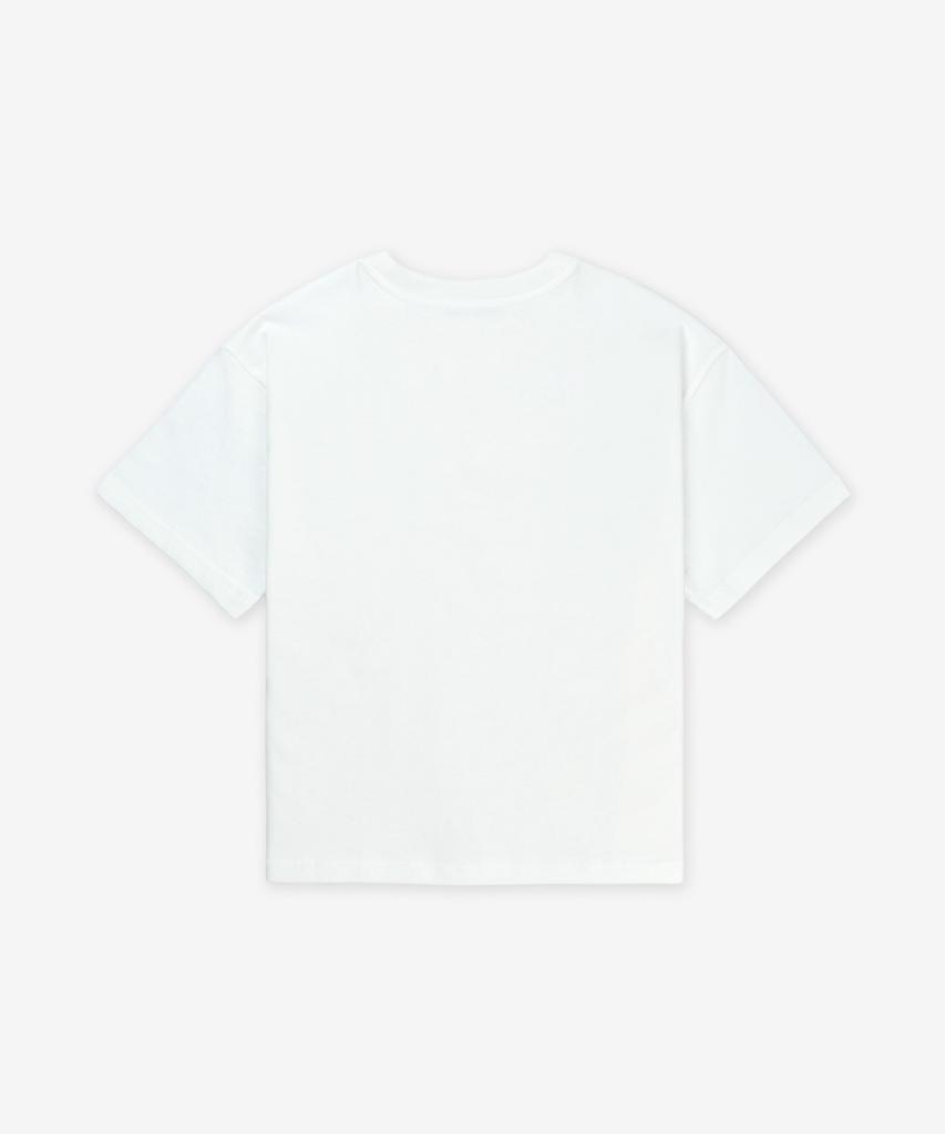 Apesse Micro Logo Boxy Fit Short Sleeve T-Shirt - White:Black / Cohbwf26387Tag