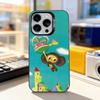 Cartoon C-Cheburashka-es For iPhone 17,16,15,14,13,12,11,Pro,Max,Plus,E,Air,Mini Anti Fall Black Matte Hard Bumper Phone Case