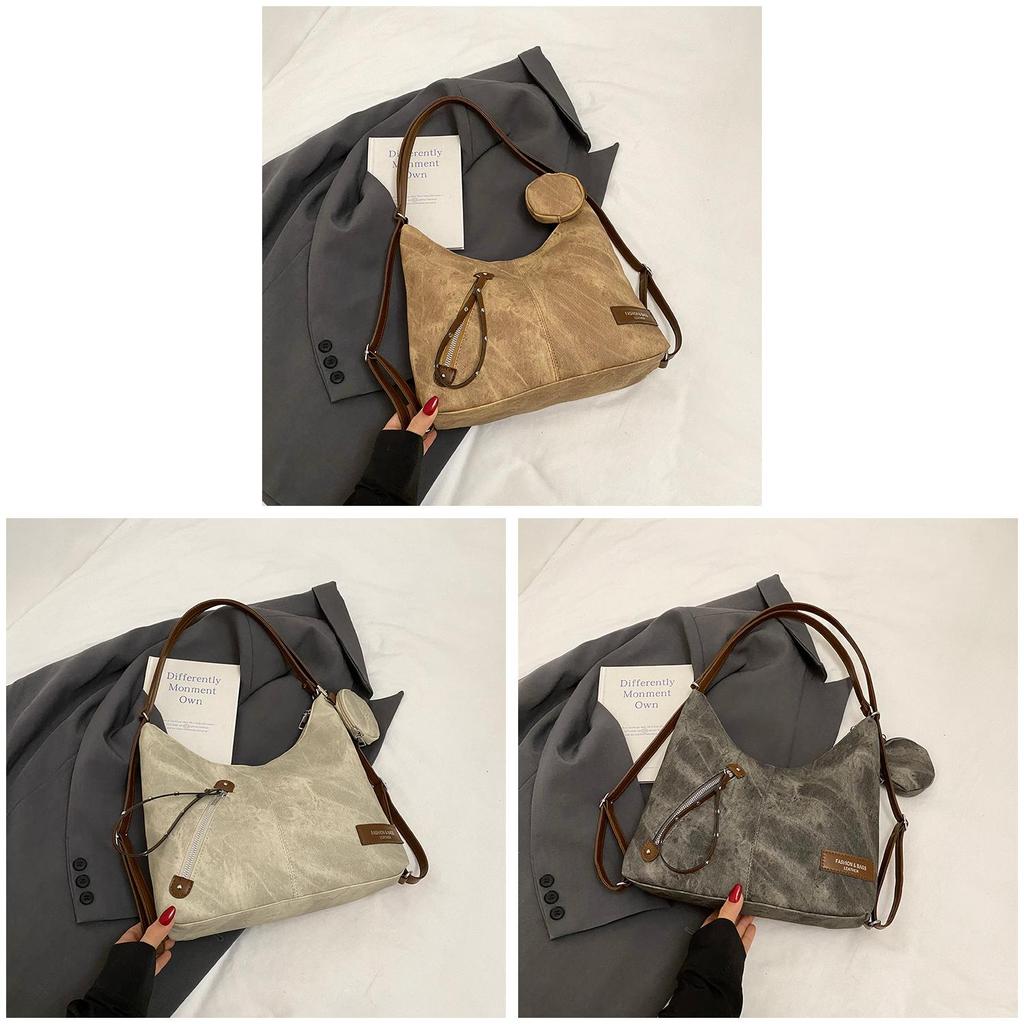 Pu Material Large Capacity Commuter Tote Bag With Zipper Closure For Daily Use