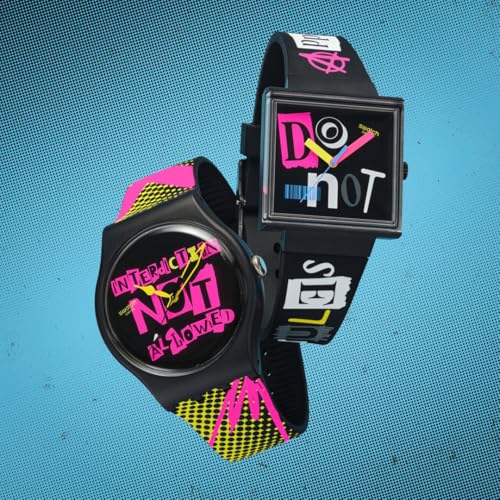 Swatch DISTORT MODE SO32B121 Watch, Black