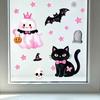 Room Halloween Decorations 2 Sheets Cartoon Ghost Window Cling, Spooky Decorative Glass Clings Sticker, Waterproof Static Decal for Holiday