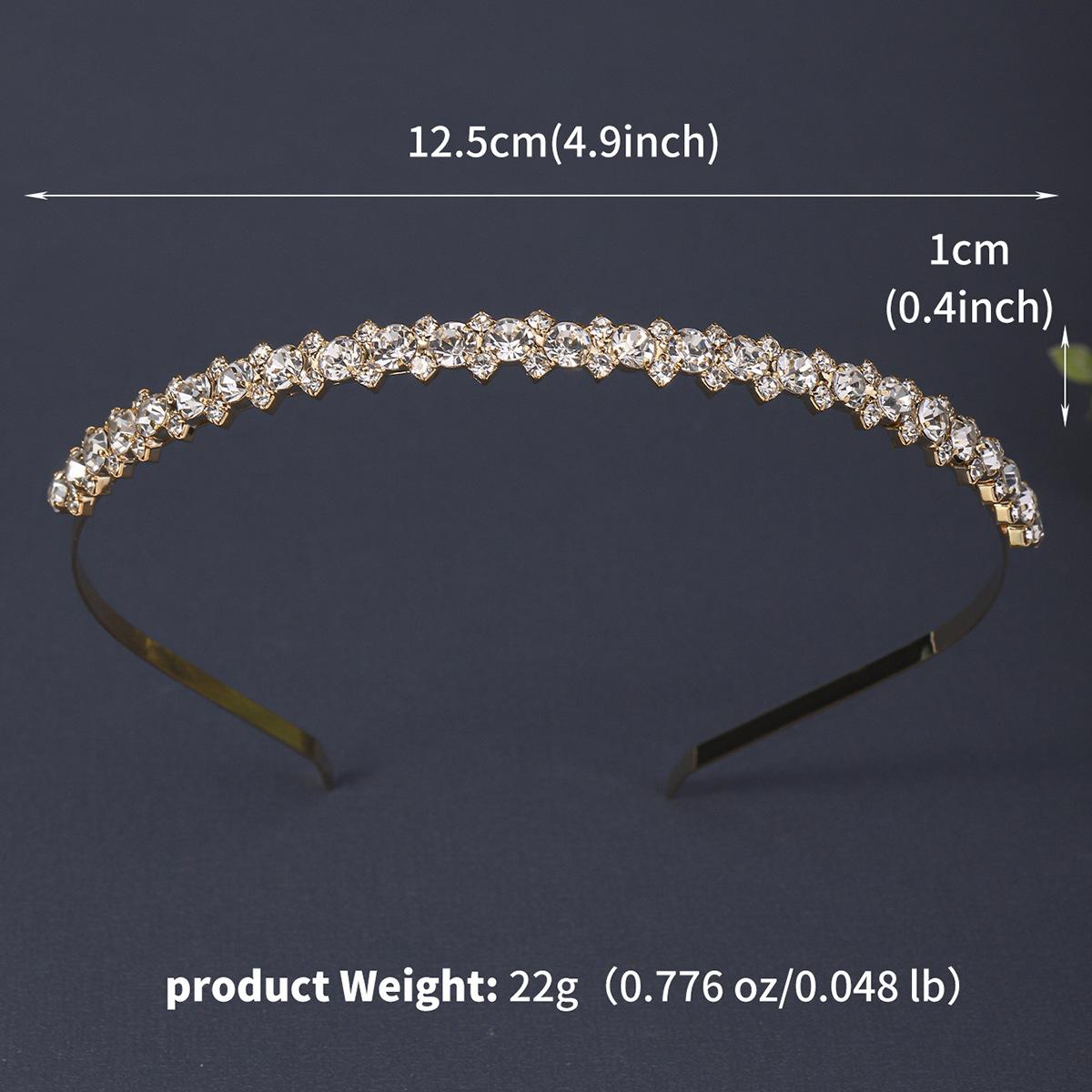 

Headgear, simple headband, bridal wedding accessories, handmade alloy diamond jewelry