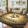 Pittsburgh Penguins Design Crystal Velvet Rug Soft Decorative Mat for Bedroom Entrance