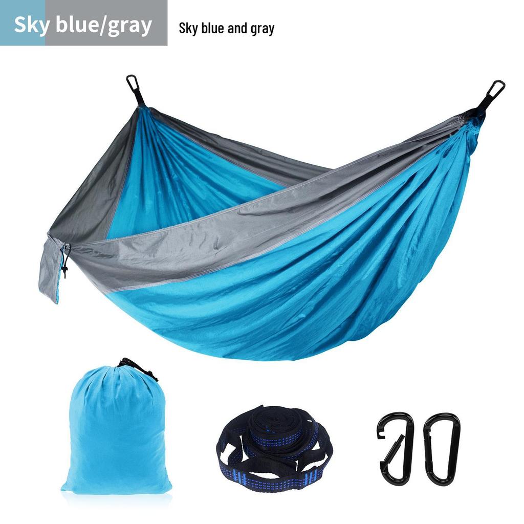 Adjustable Straps Nylon Hammock - High-End Single/Double Outdoor Use