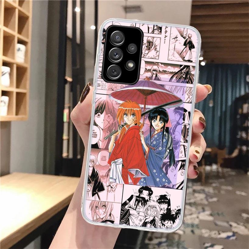 Rurouni Kenshin Anime Soft Phone Case For Samsung Galaxy A52 A42 A32 A12 A22 A51 A50S A30S A20S A10S A71 A41 A31 A21S A40 A20E A
