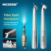 Niceden M900L Dental Optic LED High Speed Surgical Optical Handpiece with Advanced Close Cartridge for N-S-K Coupling