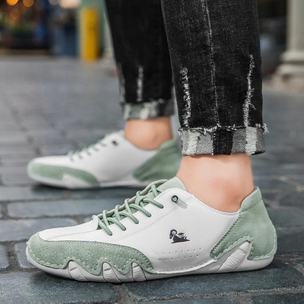 Pantofi de tenis pentru bărbați, pantofi casual, stil de cusut, culori mixte, pantofi moi, cu șireturi, pantofi vulcanizați confortabili, pantofi pentru bărbați