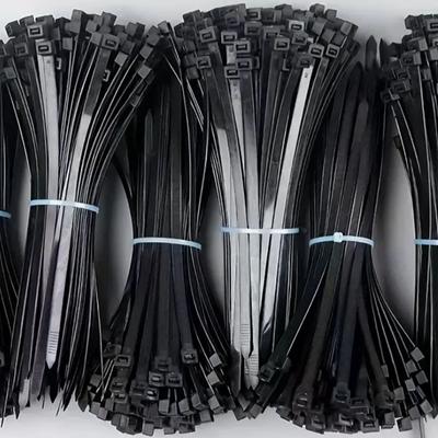 1000/100Pcs Plastic Nylon Cable Ties Self-locking Cord Ties Straps Adjustable Cables Fastening Loop Home Office Wire Zip Ties