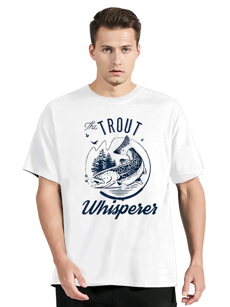 Unisex Tshirts Trout Fishing Steelhead Rainbow Trout Whisperer Gift Cotton Tee Shirt Fisherunisex Lake Time T Shirt  Gift Clothes