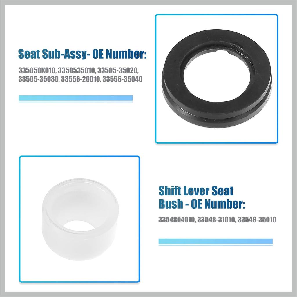 1 Set Manual Transmission Shift Lever Bushing for Toyota 4Runner 1984-2001 for Toyota Tacoma 1995-2004 No.33505-35020 Rubber White Black Green