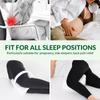 Knee Pillow for Side Sleepers with Straps Soft Memory Foam Leg Knee Pillow for Hip Pain Back Pain Knee Support Pillow