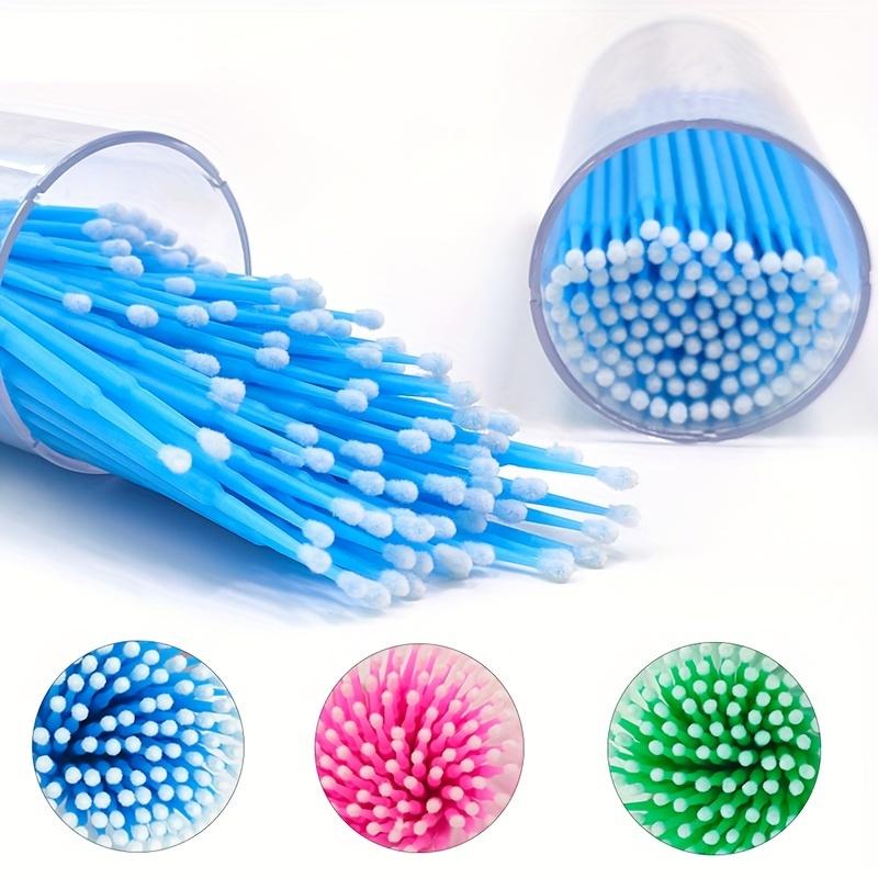 100Pcs/set Microbrush Applicators And Microfiber Wands | Designed for Eyelash Extensions, Nail Art, And Makeup Application